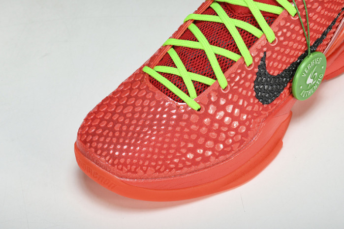nike kobe 6 protro reverse grinch fv4921-600