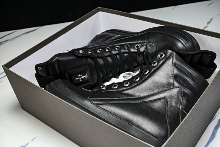 r1ck 0wens x chrom*hearts sneaker