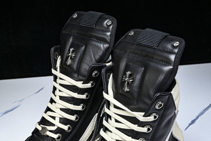 r1ck 0wens x chrom*hearts sneaker