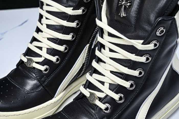 r1ck 0wens x chrom*hearts sneaker