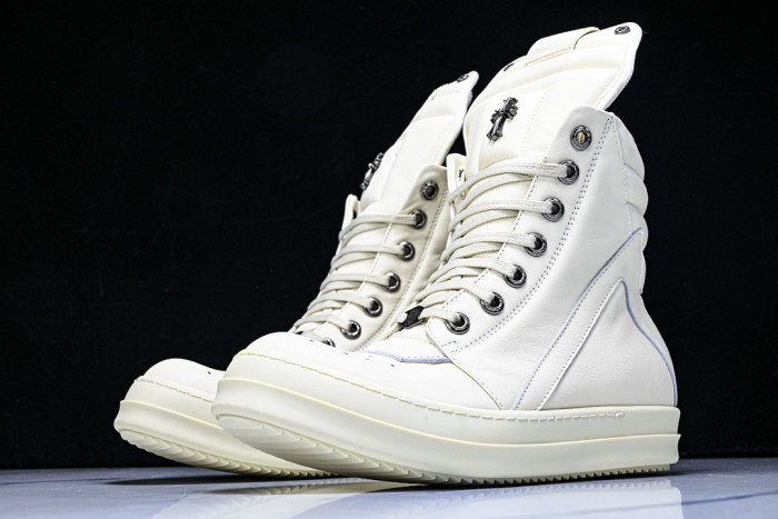 r1ck 0wens x chrom*hearts sneaker