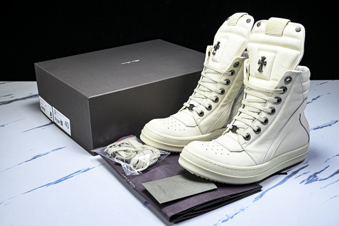r1ck 0wens x chrom*hearts sneaker