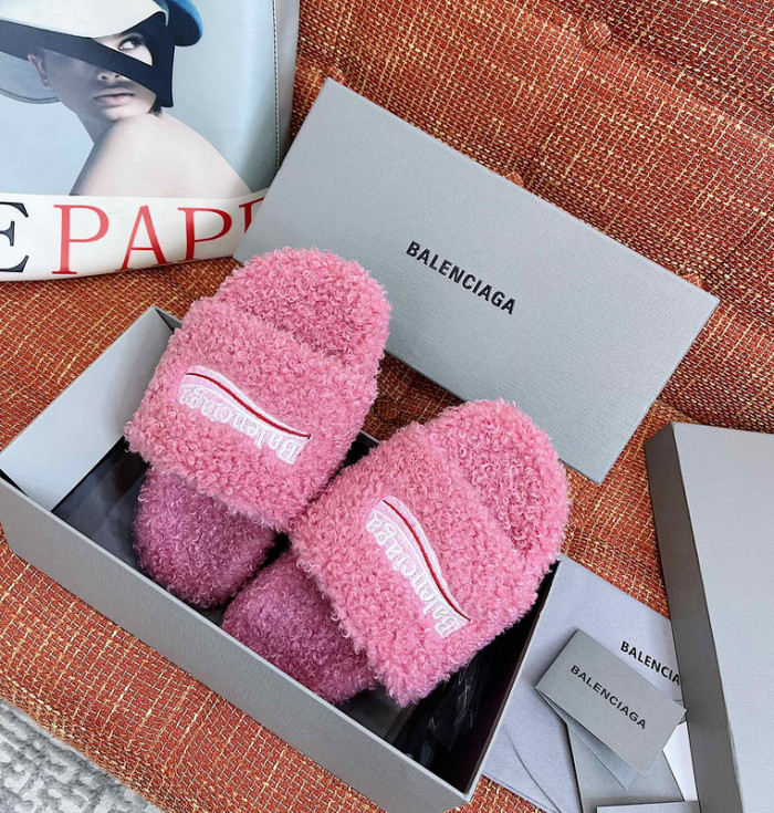 Balenciaga Furry Slide