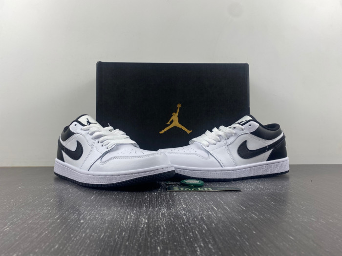 air jordan 1 low white and black 553558-132