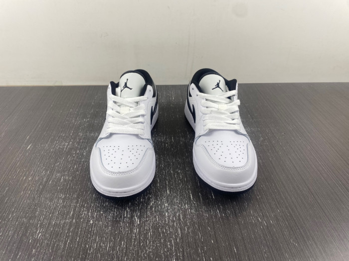 air jordan 1 low white and black 553558-132