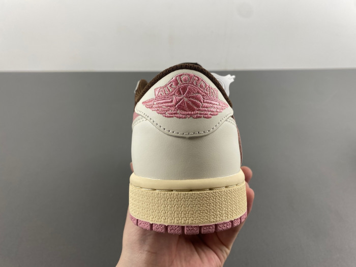 jordan 1 retro low og sp travis scott pink brown dz4137-206