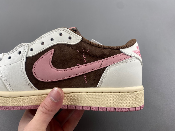 jordan 1 retro low og sp travis scott pink brown dz4137-206