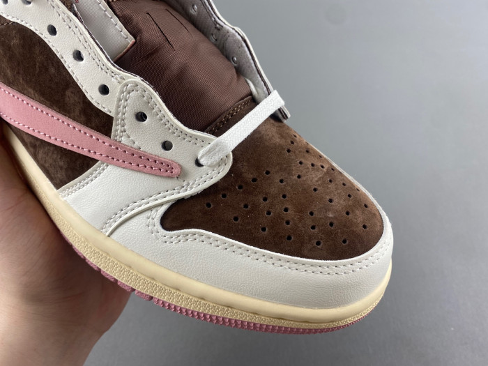 jordan 1 retro low og sp travis scott pink brown dz4137-206