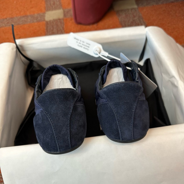 Prada Collapse Re-Nylon suede sneakers