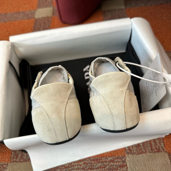 Prada Collapse Re-Nylon suede sneakers