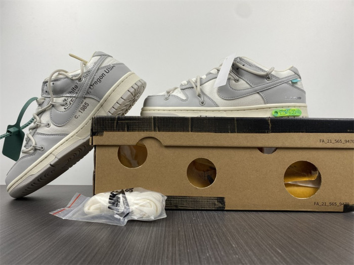 nike dunk low o-w lot 42 dm1602-117