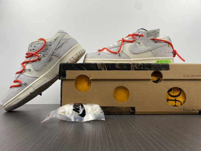 nike dunk low o-w lot 13 dj0950-110