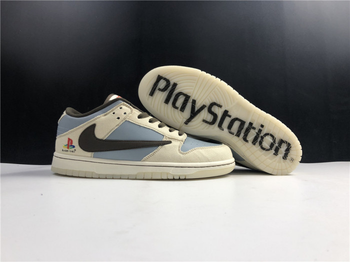 travis scott x playstation x nk sb dunk low cu1726-800