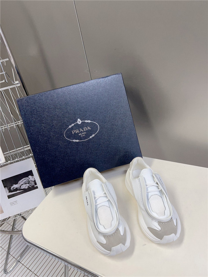 Prada Brushed Leather Sneakers