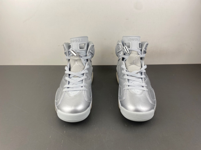 Air Jordan 6 Retro PSG Paris Saint-Germain Silver IQ5135-001