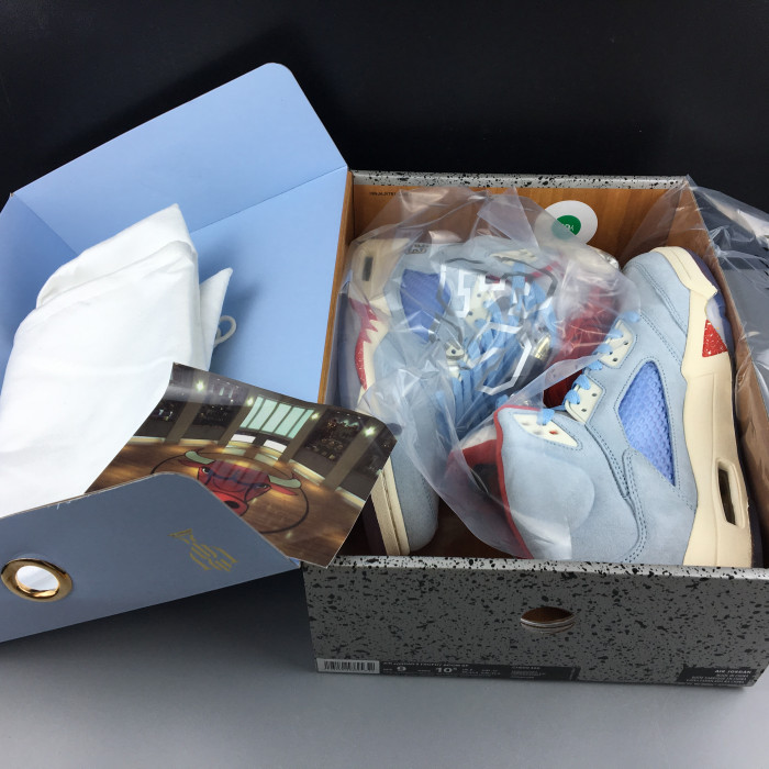 trophy room x air jordan 5 jsp ice blue ci1899-400
