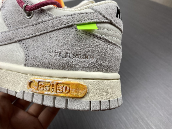 nike dunk low o-w lot 35 dj0950-114