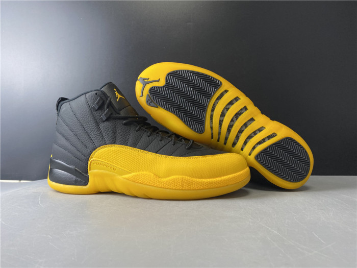 air jordan 12 retro black university gold 130690-070