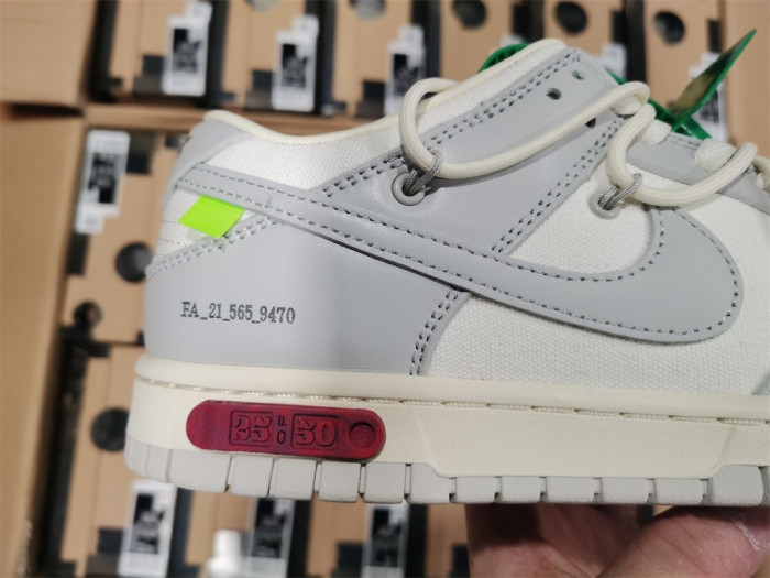 nike dunk low off-white lot 25 dm1602-121