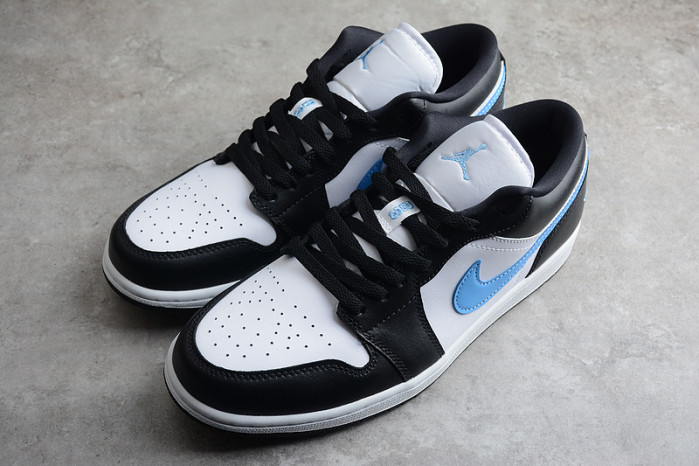 jordan 1 low black university blue white (w) dc0774-041