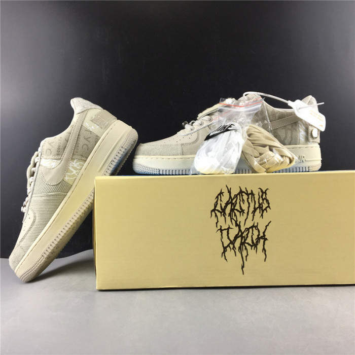 nike air force 1 x travis scott white grey cn2405-902
