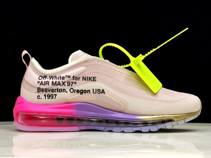 o-w x nike air max 97 “queen” elemental rose aj4585-600