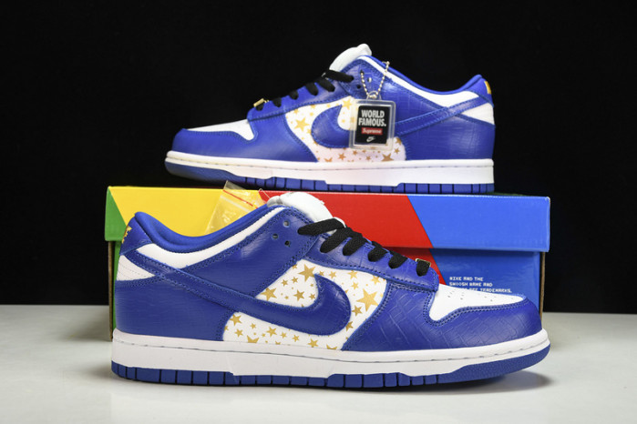 nike sb dunk low S*p*e stars hyper royal dh3228-100