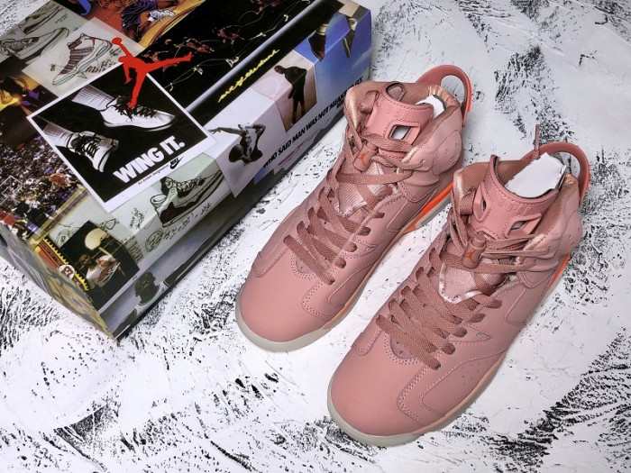 aleali may x air jordan 6 “millennial pink” ci0550-600