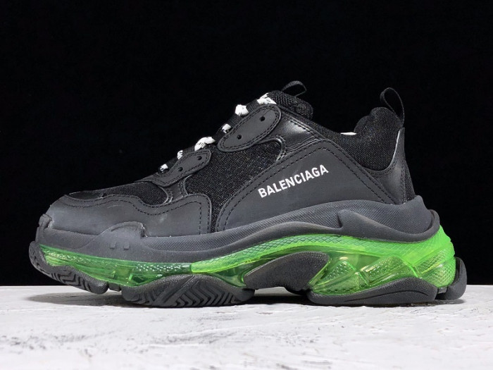 blcg sneaker triple.s.gomma noir green 541624-w0901-2140