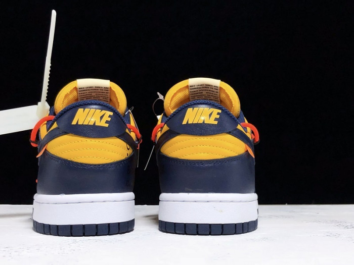 nike dunk low o-w michigan ct0856-700