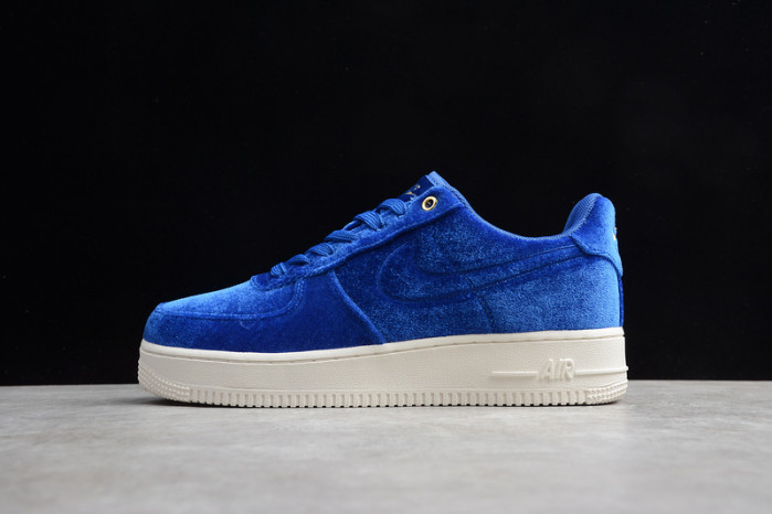 air force 1 low premium 3 velour blue void at4144-400