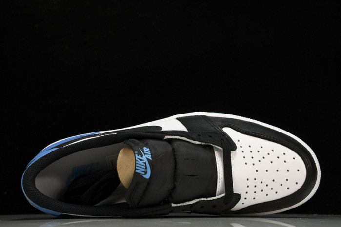 jordan 1 retro low og black dark powder blue cz0790-104