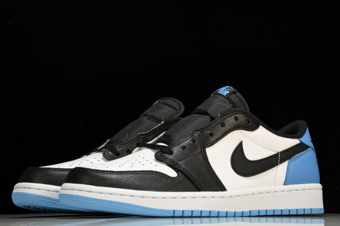 jordan 1 retro low og black dark powder blue cz0790-104