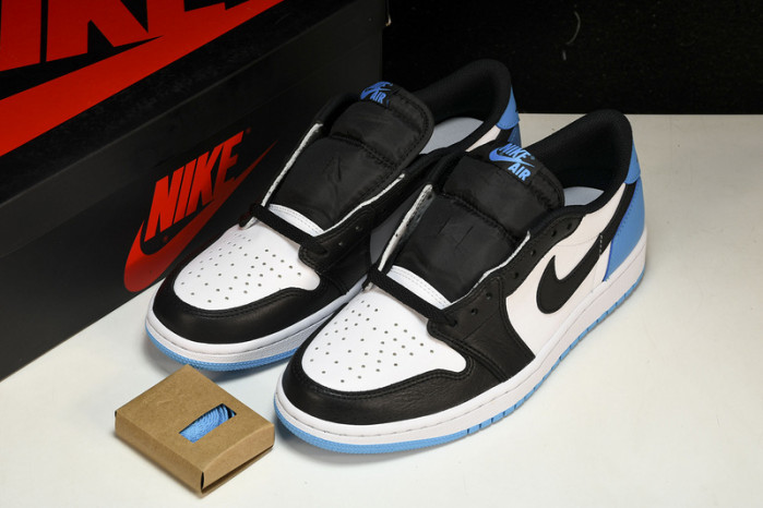 jordan 1 retro low og black dark powder blue cz0790-104