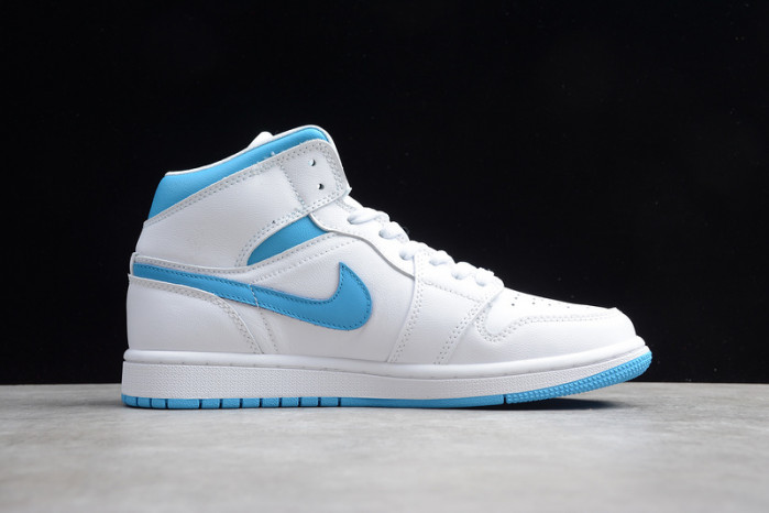 air jordan 1 mid unc (w) bq6472-114