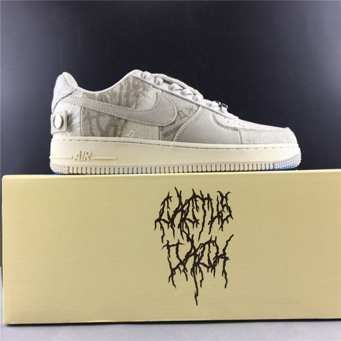 nike air force 1 x travis scott white grey cn2405-902