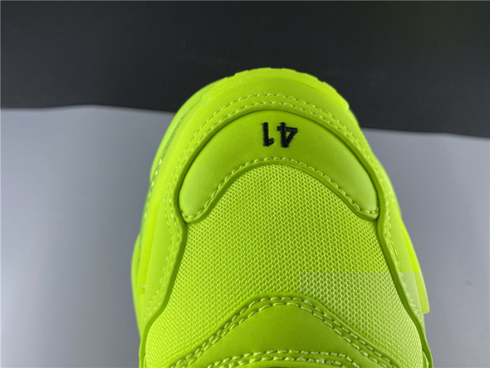 blcg sneaker triple.s.gomma fluorescent green 541624 w2ff1 3720