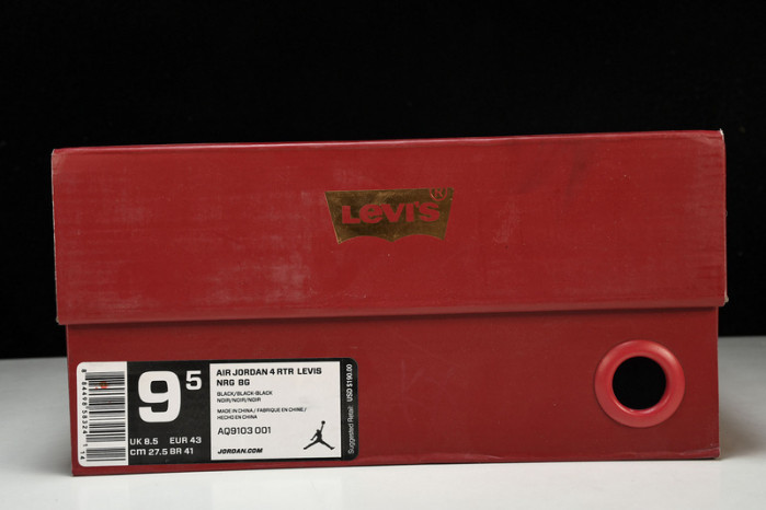 air jordan 4 retro L*v*s nrg L*v*s - black denim ao2571-001