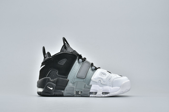 nike air more uptempo tri-color black white grey 921948-002