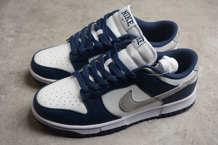 nike dunk low summit white midnight navy fd9749-400