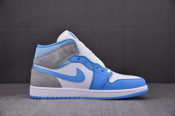 jordan 1 mid university blue grey dx9276-100
