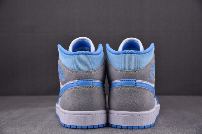 jordan 1 mid university blue grey dx9276-100