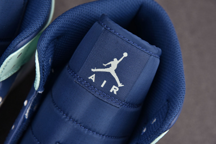 jordan 1 mid blue mint 554725-413