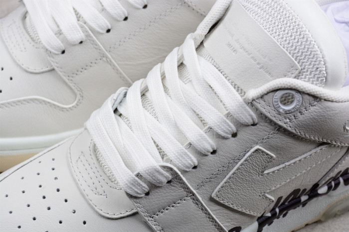 o-w out of office low-top leather sneakers