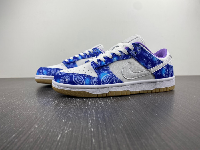 nike sb dunk low white navy blue purple ct5053-041