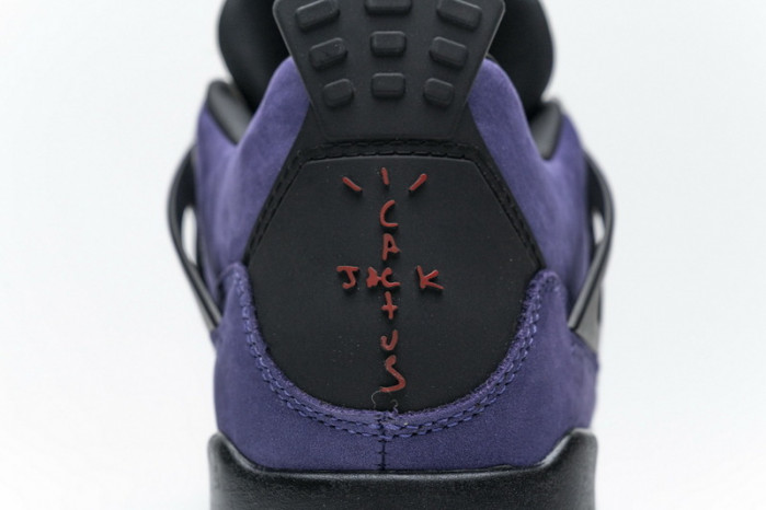 travis scott x air jordan 4 retro purple aj4-766302