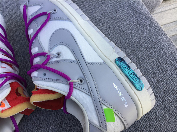 nike dunk low o-w lot 45 dm1602-101