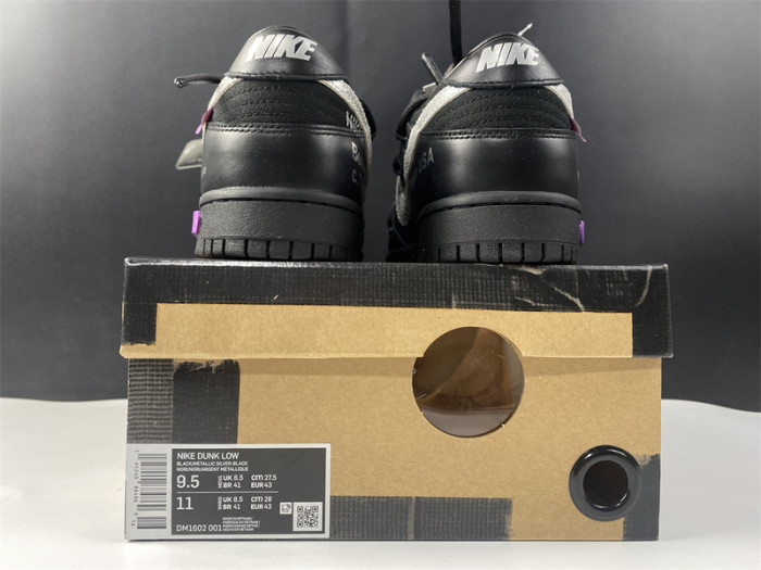 nike dunk low o-w lot 50 dm1602-001