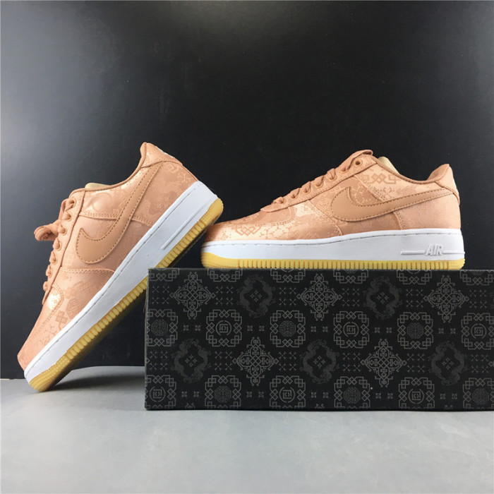 air force 1 low clot rose gold silk cj5290-600