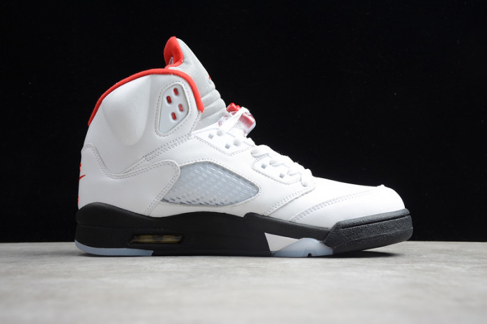 air jordan 5 retro fire red silver tongue (2020) da1911-102